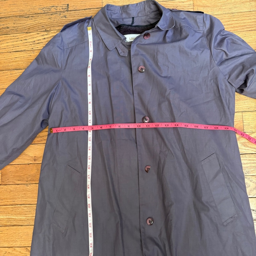 Women's Purple trench Coat - Picture 4 of 10